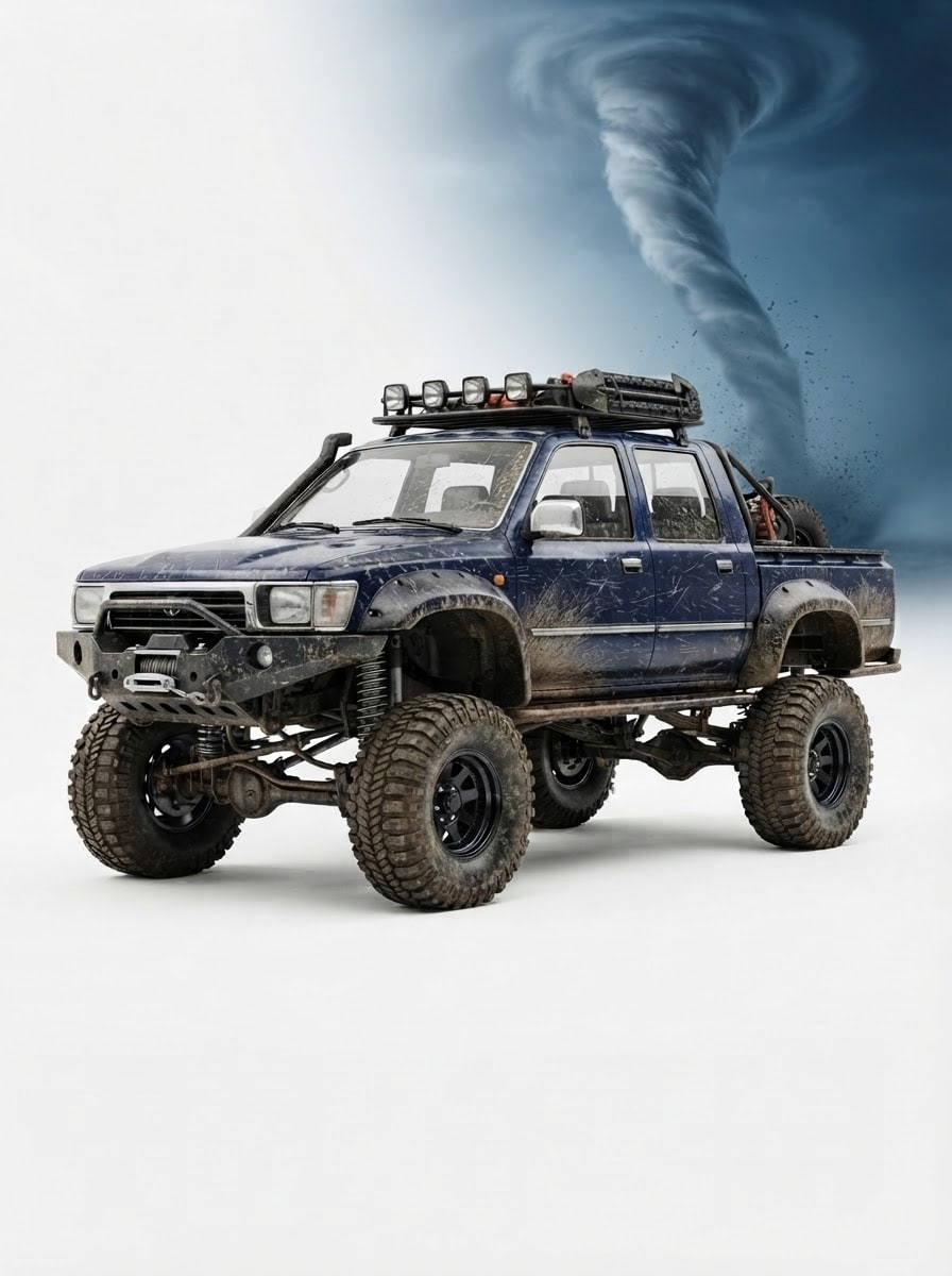 Nimble off-road pickup truck