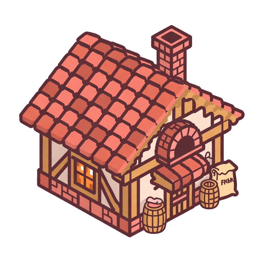 Bakery isometric building (1 / 2)
