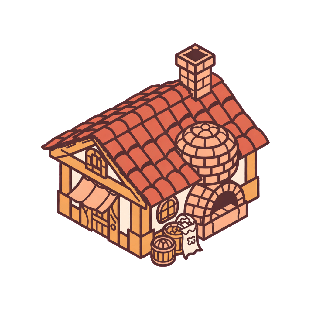 Bakery isometric building (2 / 2)