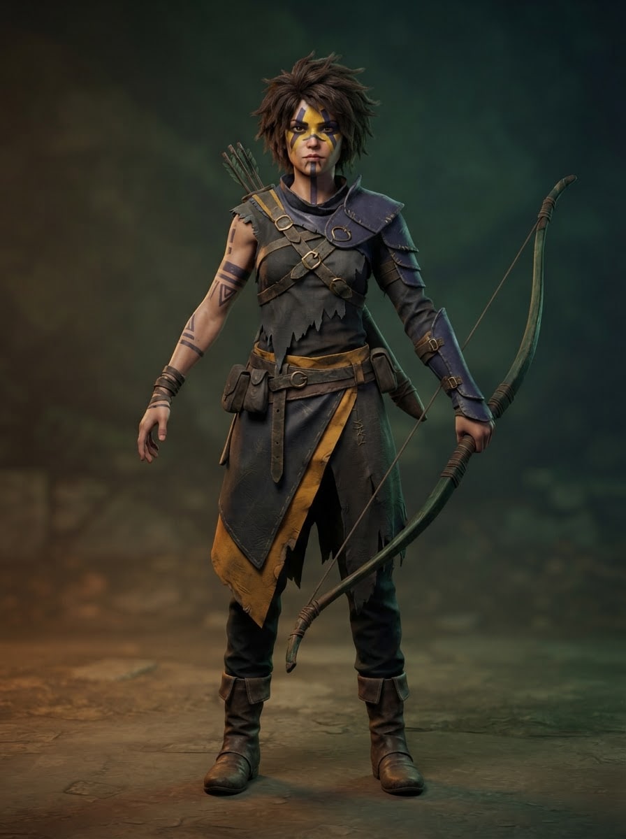 A young rebel archer