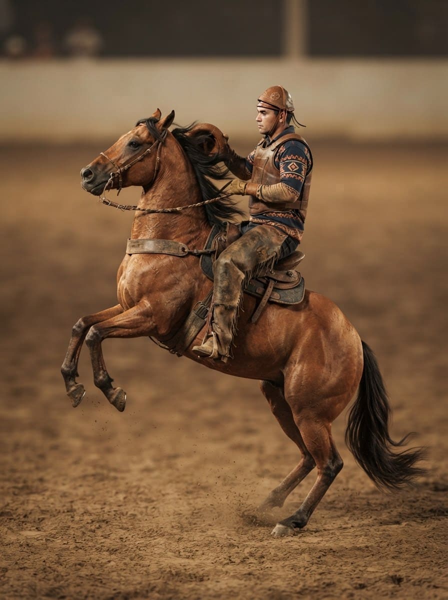 Dupla inseparável cavalo e vaqueiro