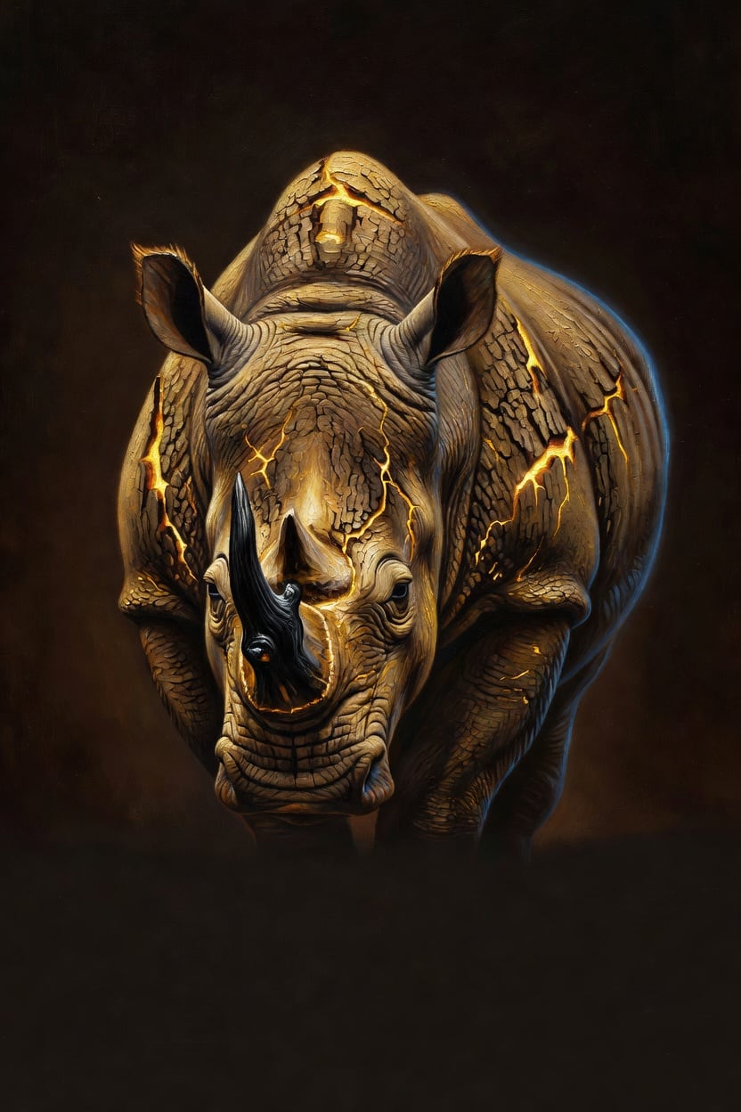 c1596 Barkskin Rhinoceros