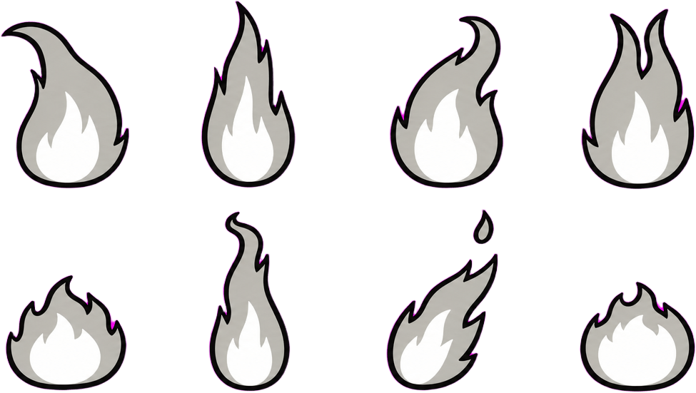 Flat Flame 4x2 Effect Sheet