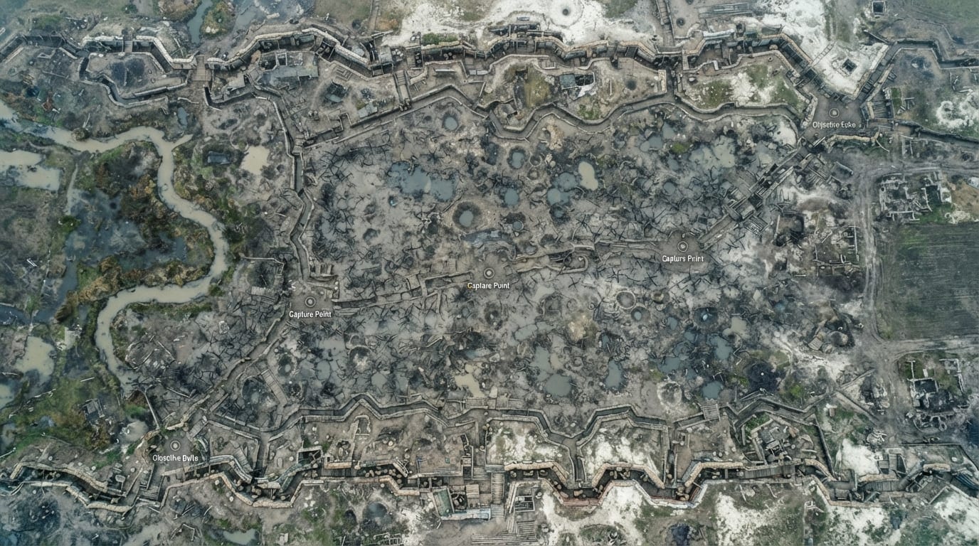 Deep trench network in No Man's Land