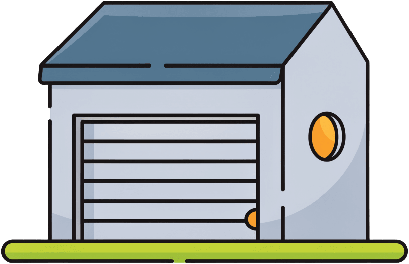 Garage building icon