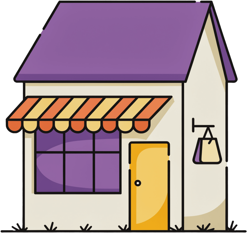 Boutique building icon