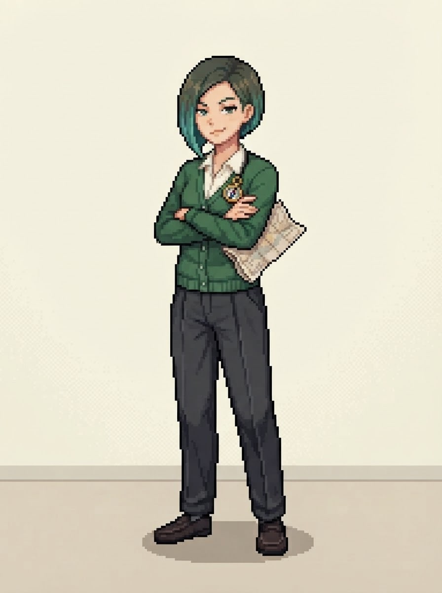 冷静聪明的图书馆女生