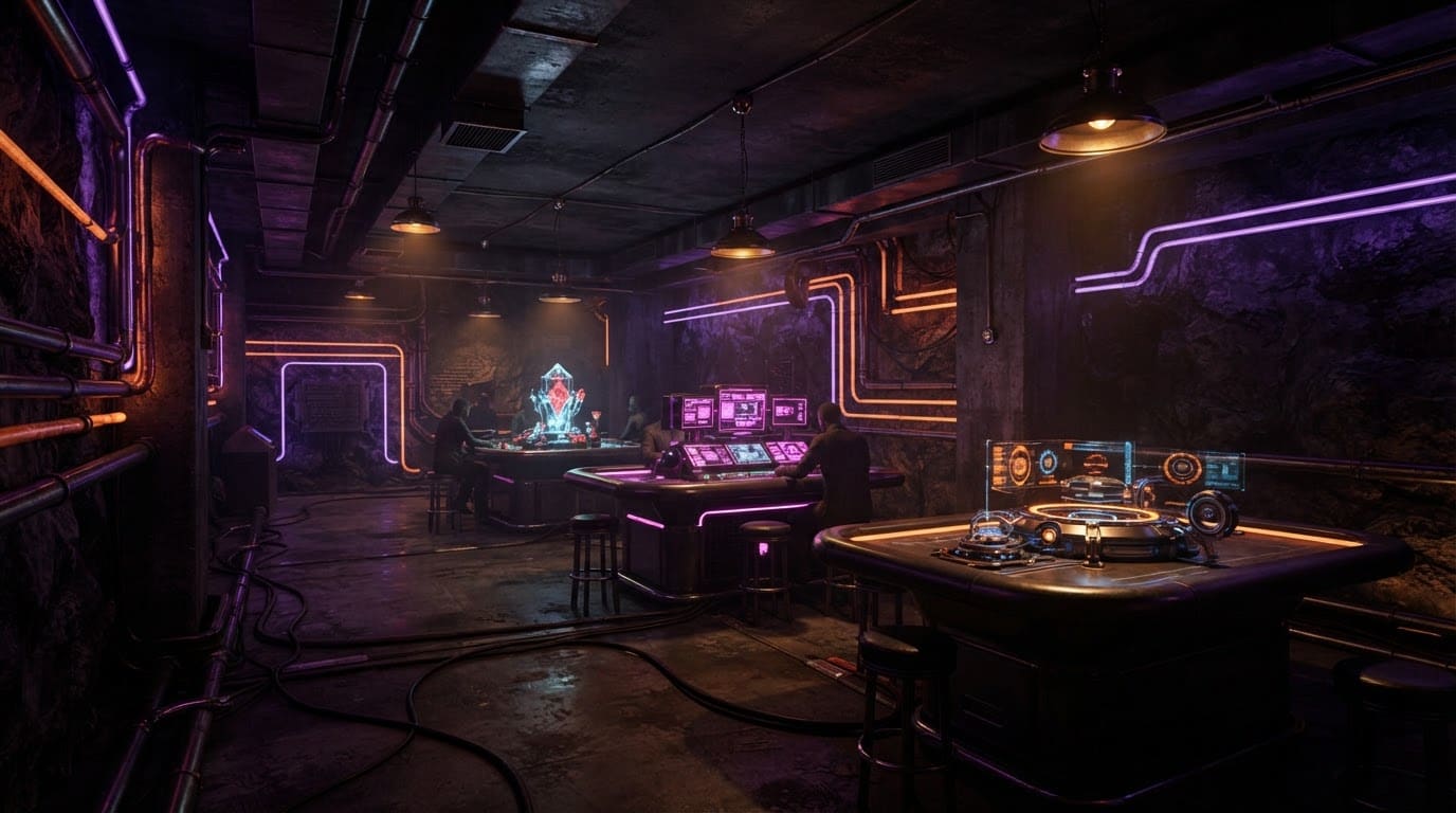 An underground vault casino