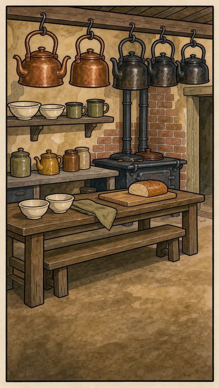 Mine Canteen Kitchen Background