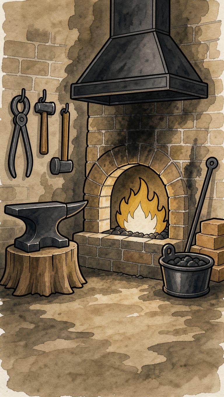 Mine Forge Background