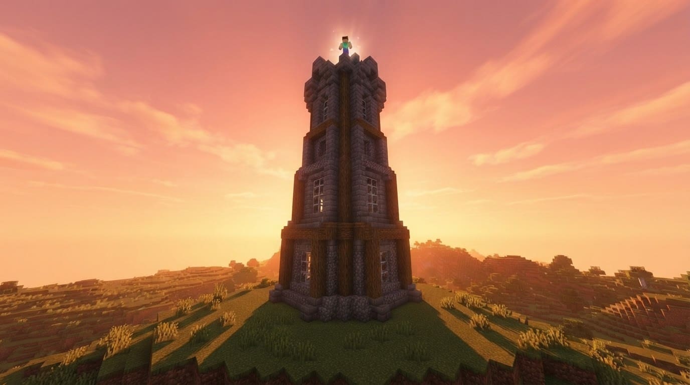 Place the final block on your tower