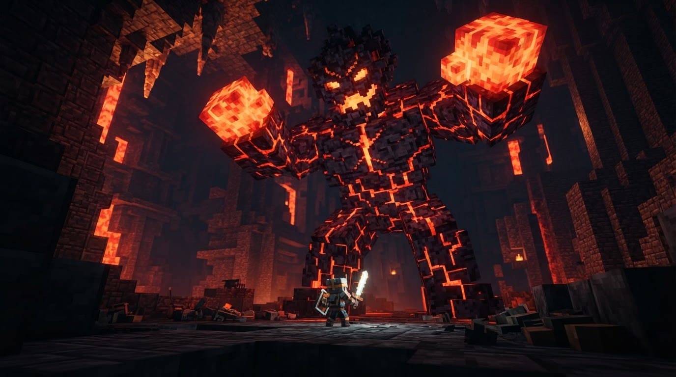 Fight a towering boss monster
