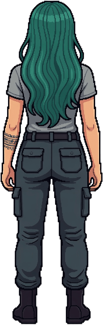 Mira Back Pixel Sprite