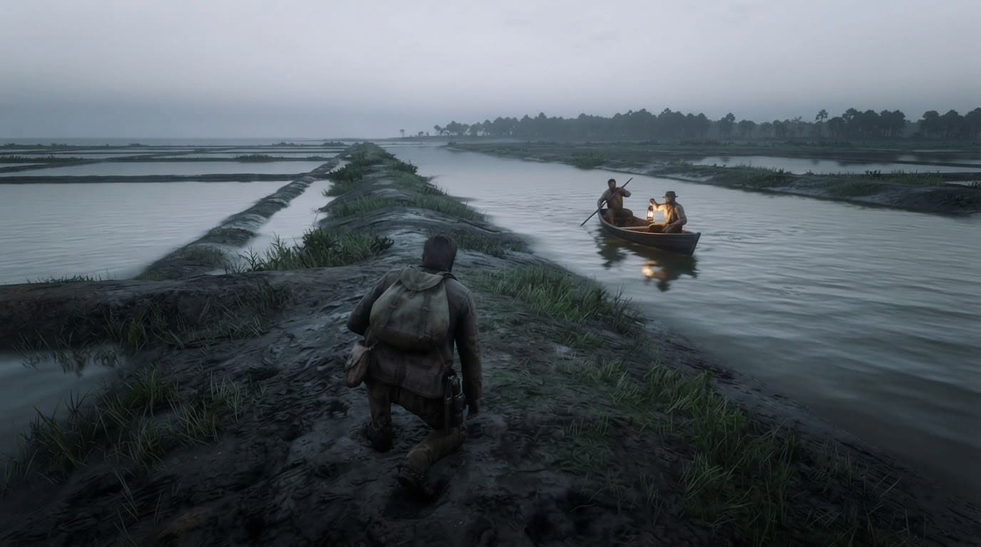 Georgia rice coast at dawn