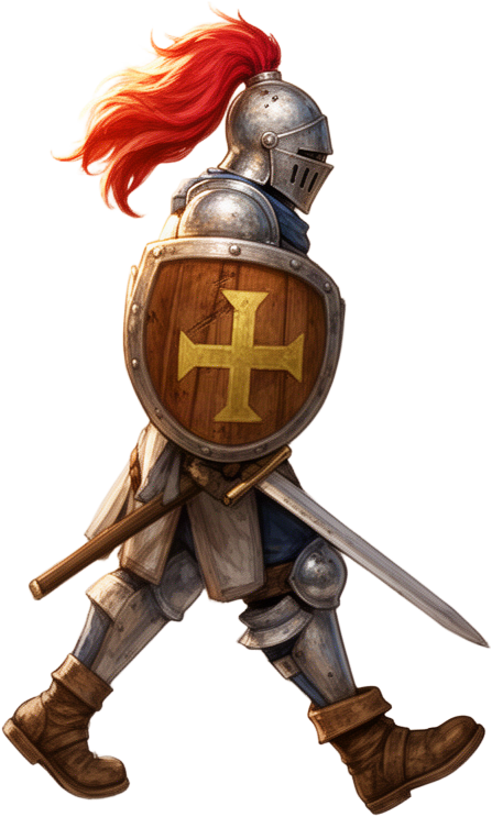 Walking Silver Knight Pose
