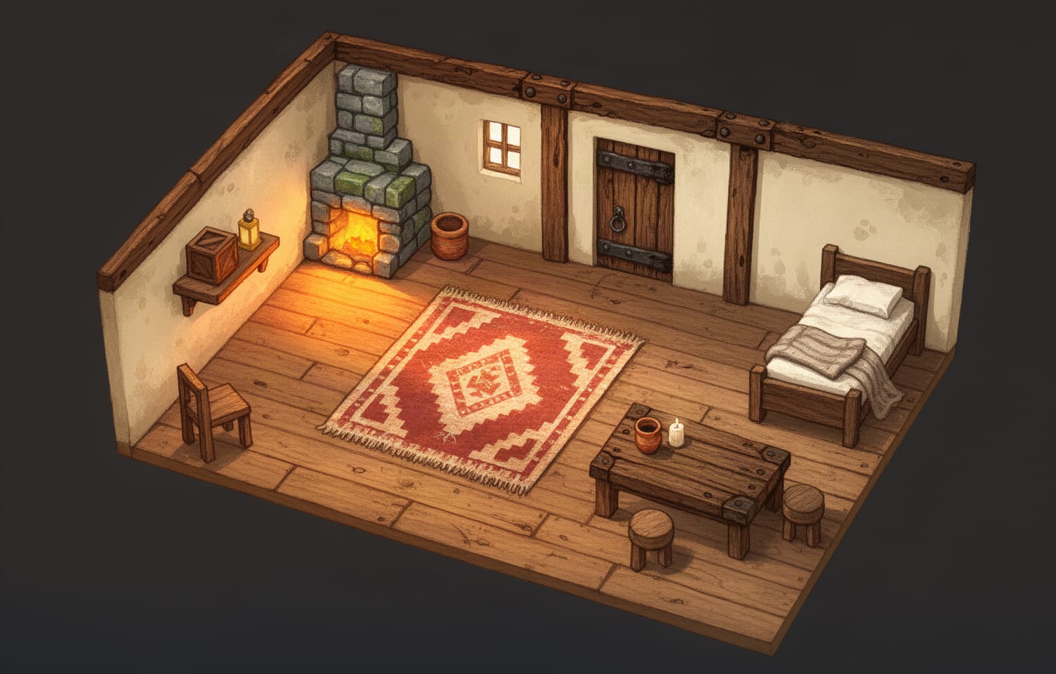 Cozy Cottage Interior