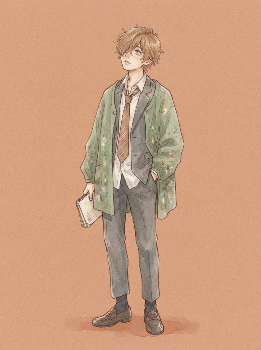 The art-club daydreamer