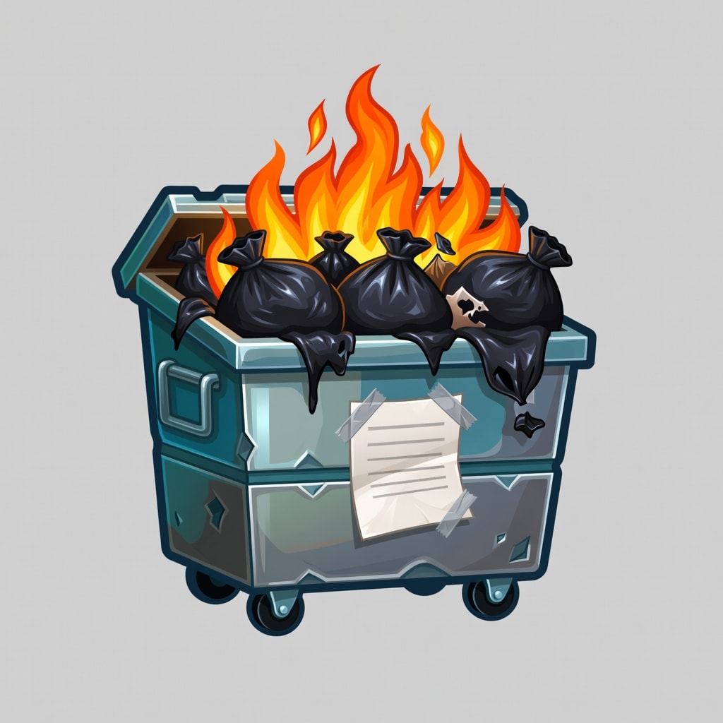 Employee of the Month Dumpster Reference