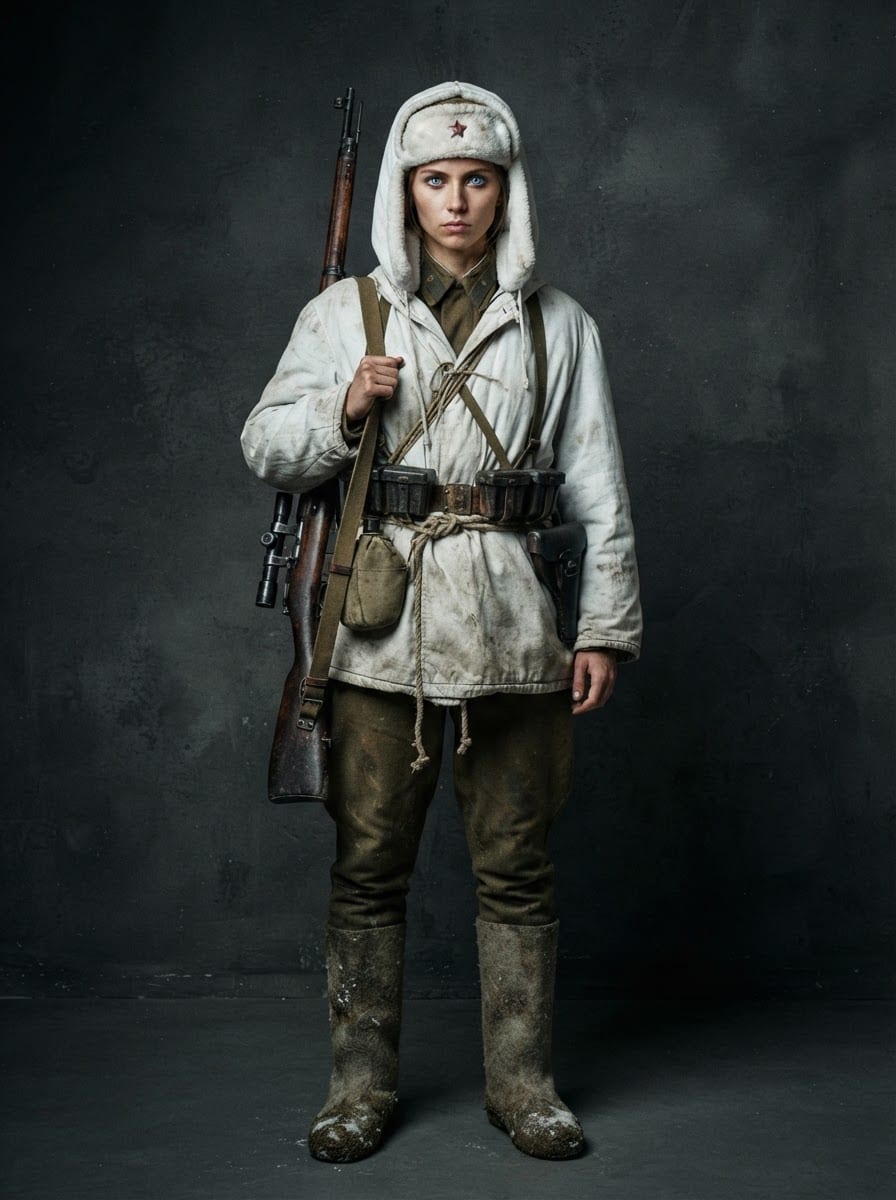 Soviet female sniper