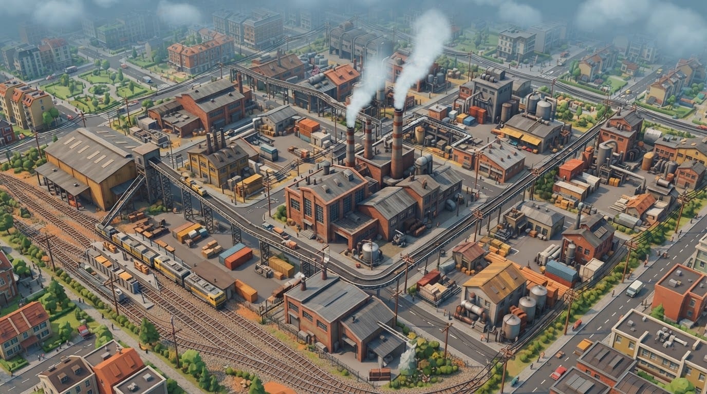 Industrie und Versorgung aufbauen