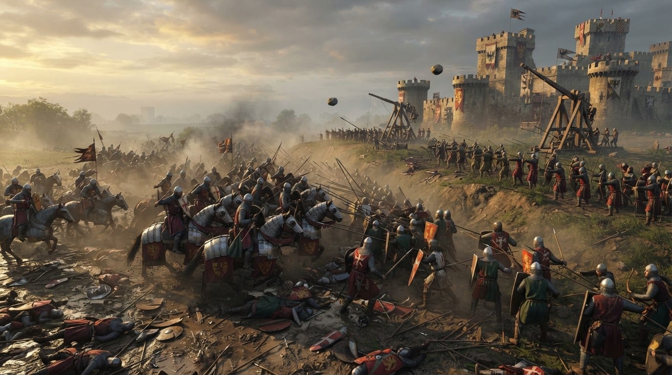 Crush rival kingdoms in open battle