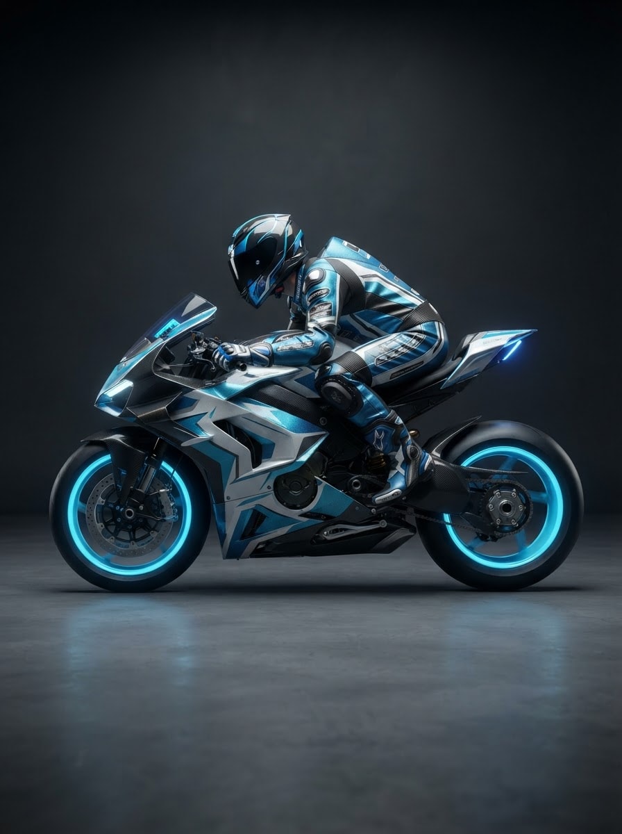 Neon Street Bike Racer