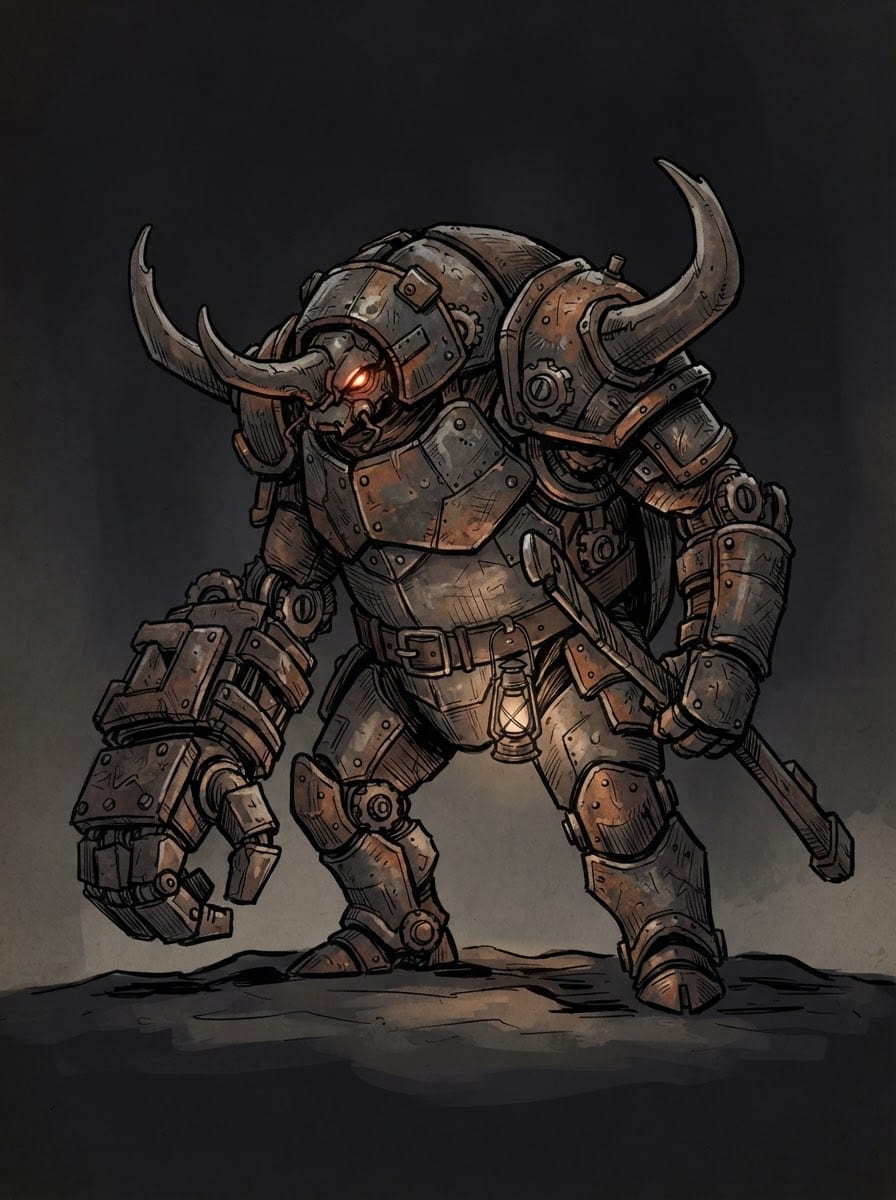 Rusted iron scarab