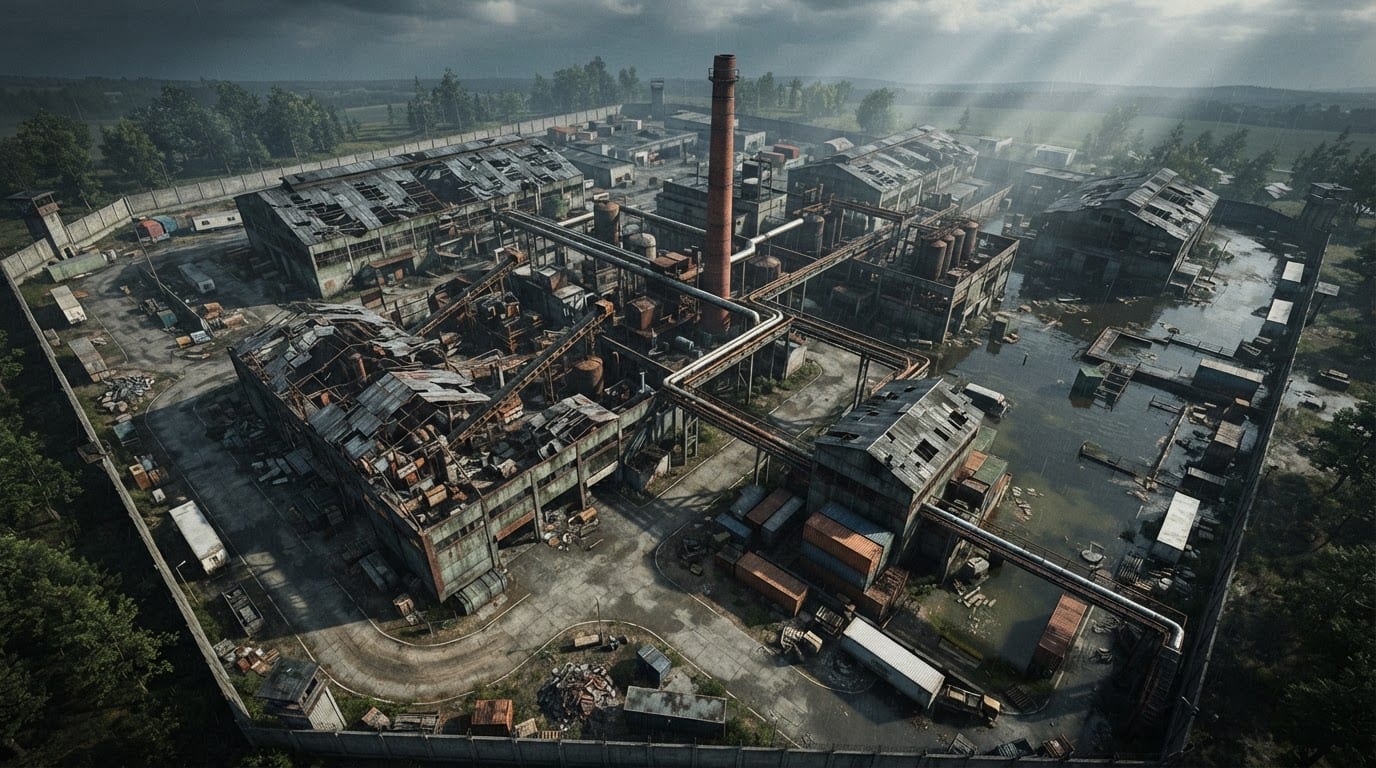 Abandoned industrial complex