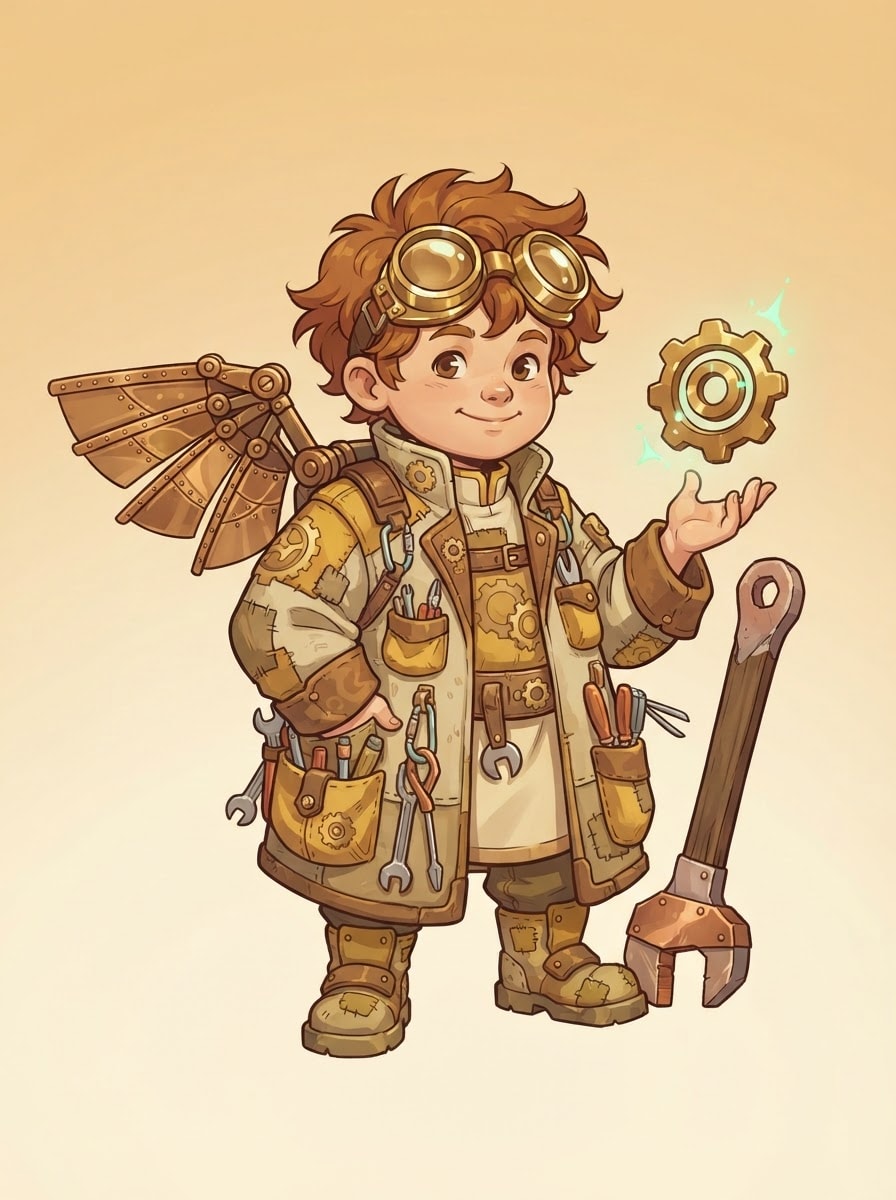 A round-faced gear-wing inventor