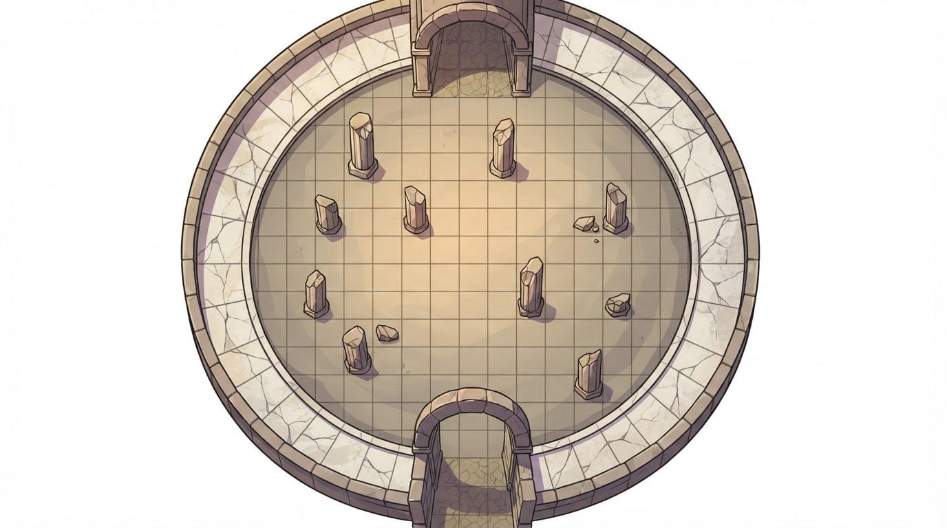 Ancient Ruined Colosseum
