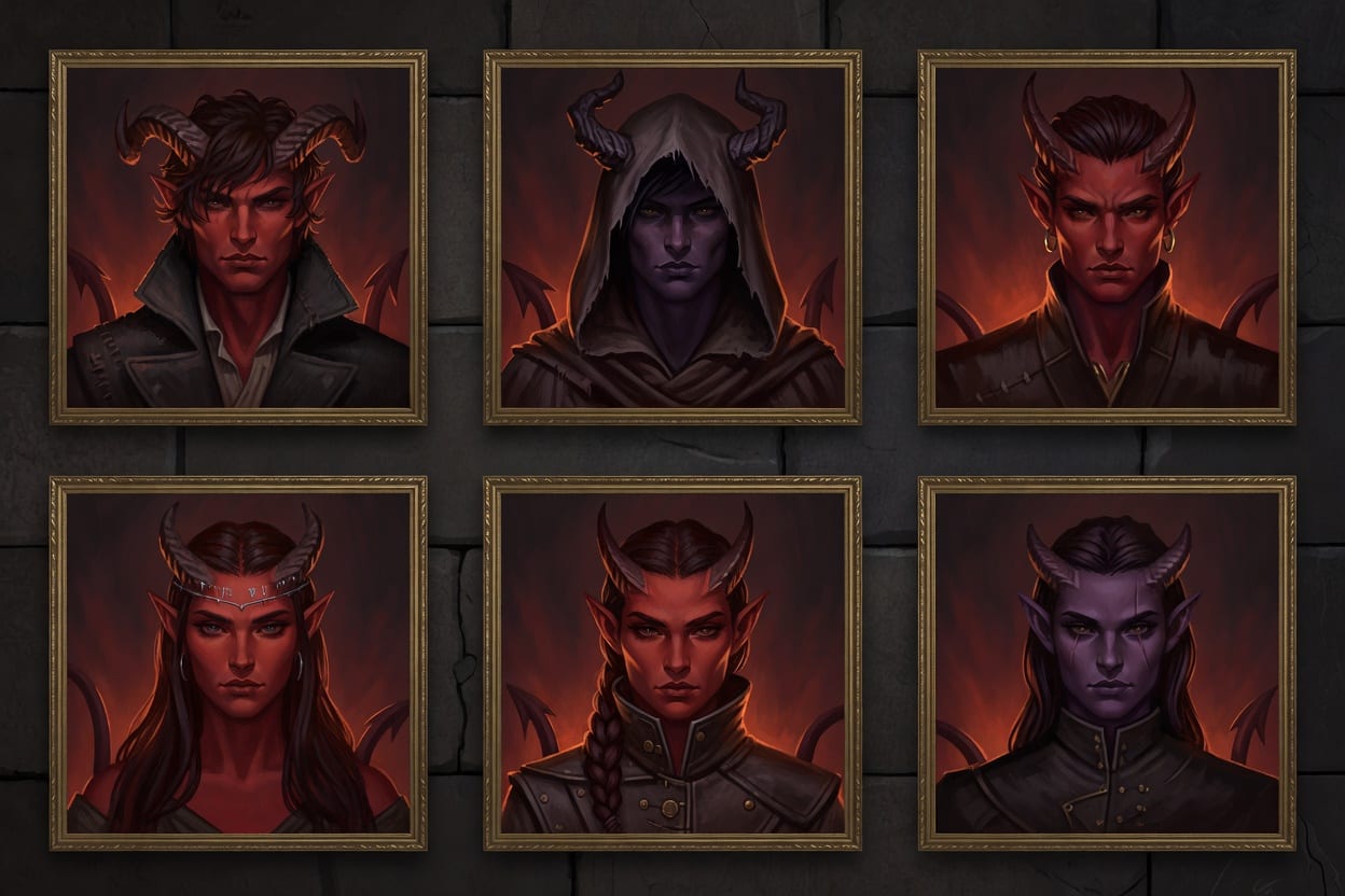 Tiefling portraits
