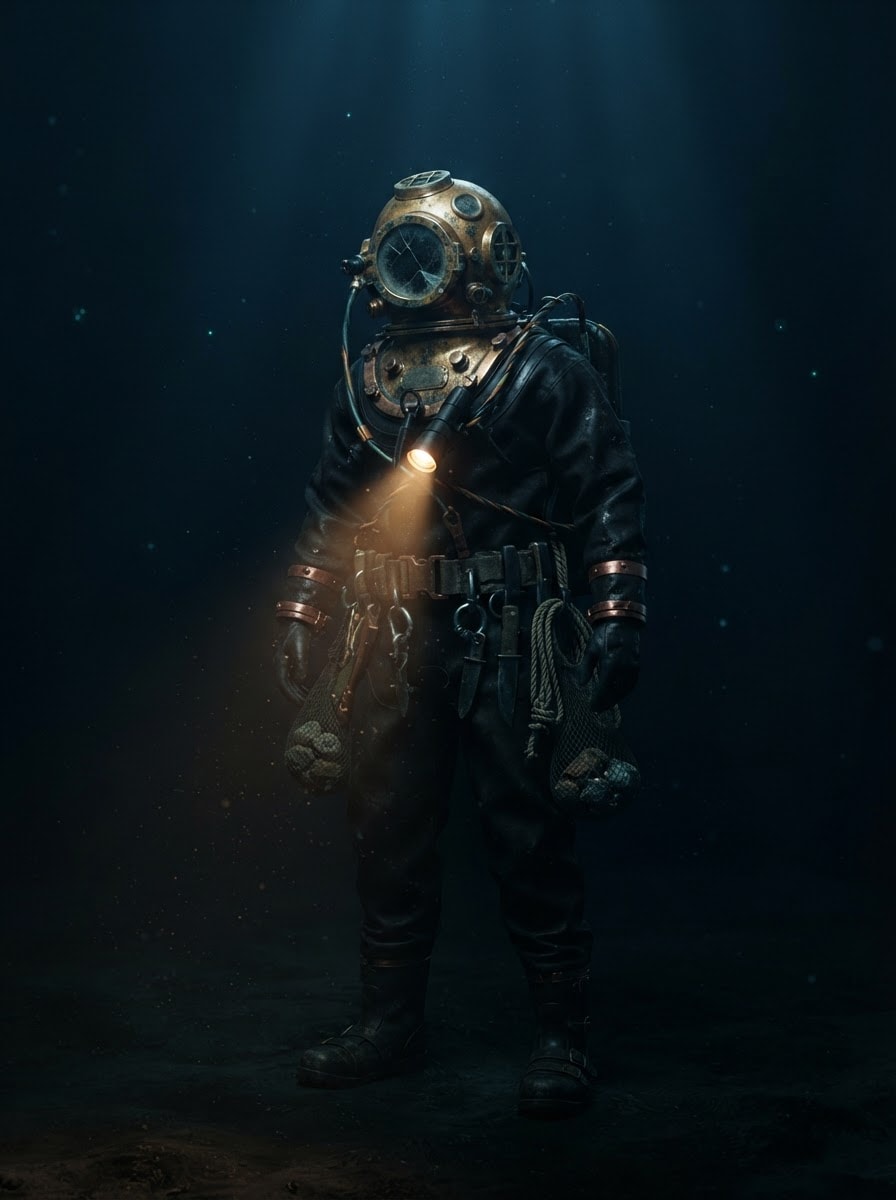 Deep-sea salvage diver