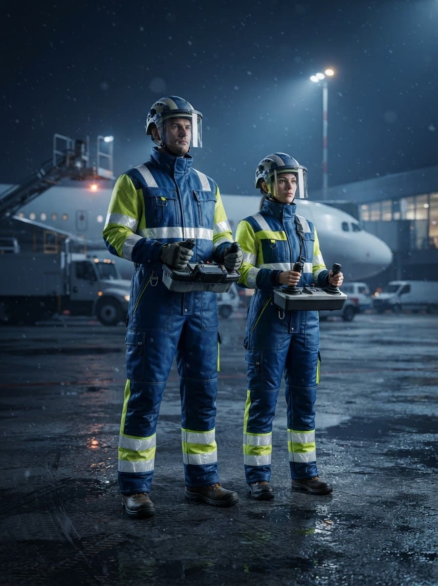 Dual-operator enclosed basket team