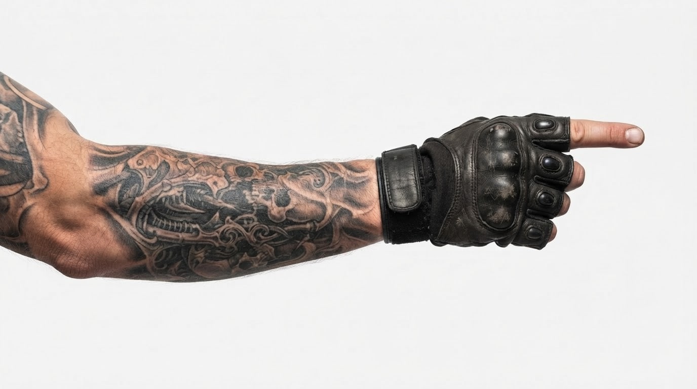 Tattooed arm right