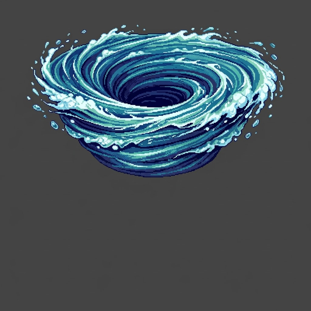 Spinning Water Whirlpool