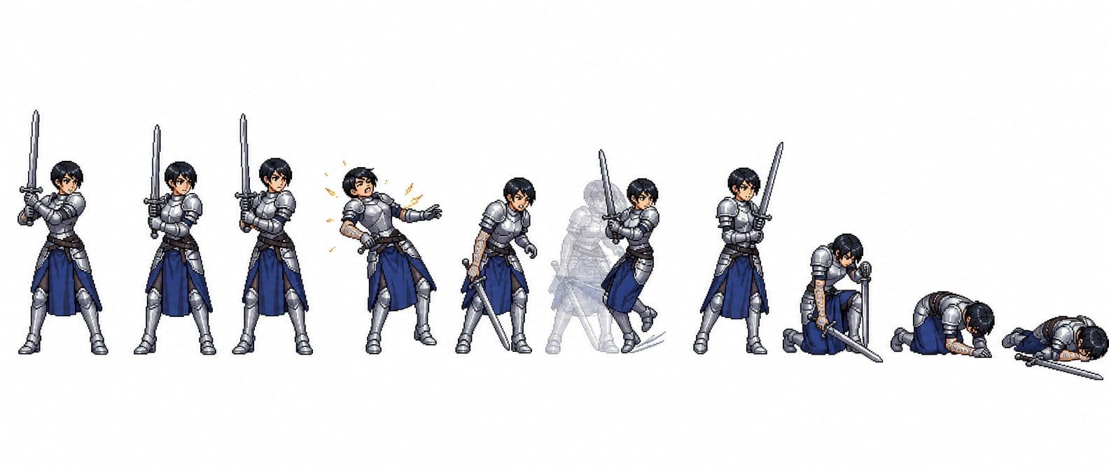 Gwen pixel idle and reactions v2
