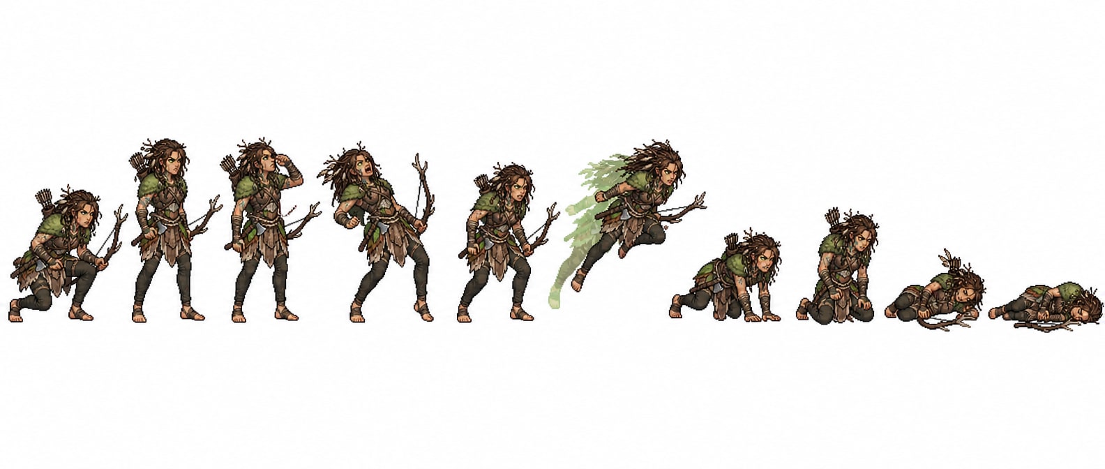 Fenna pixel idle and reactions