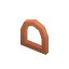 Window Brown Round Low