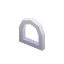 Window White Round Low