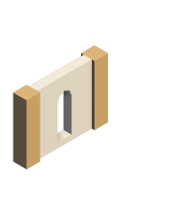 Wood Window Round Long 01 3