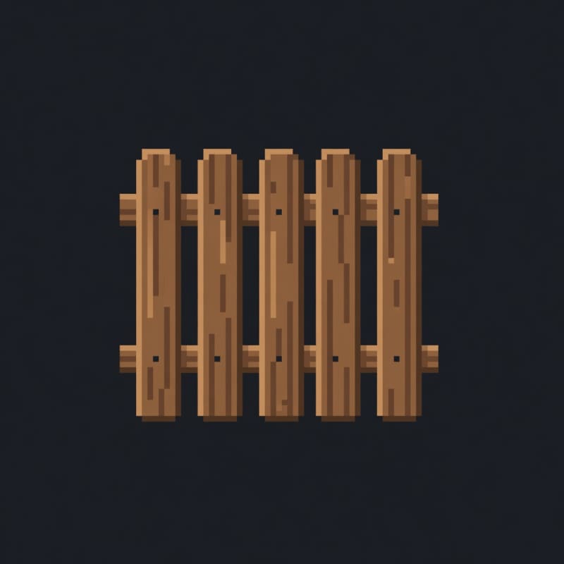 Wooden Fence Icon