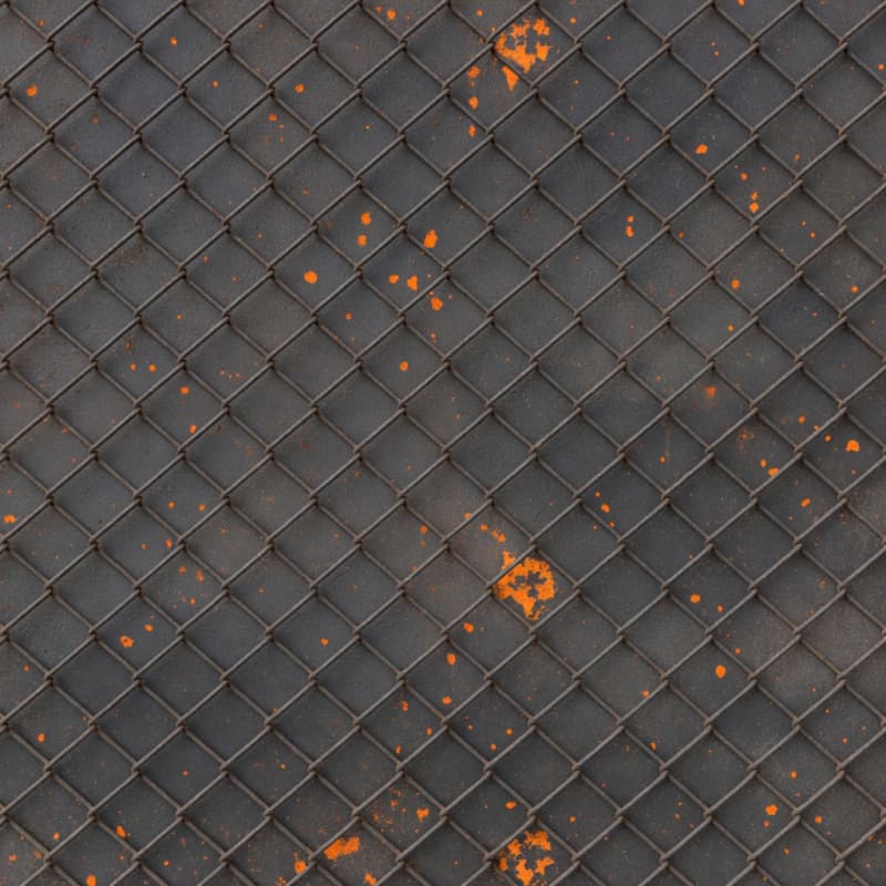 Metal Fence Rusty