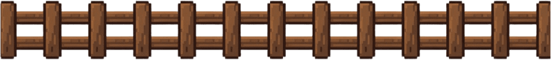 Pixel Art Wooden Fence