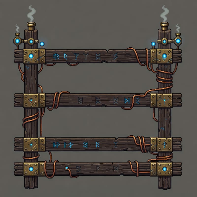 Cyberpunk Fantasy Fence (1 / 2)
