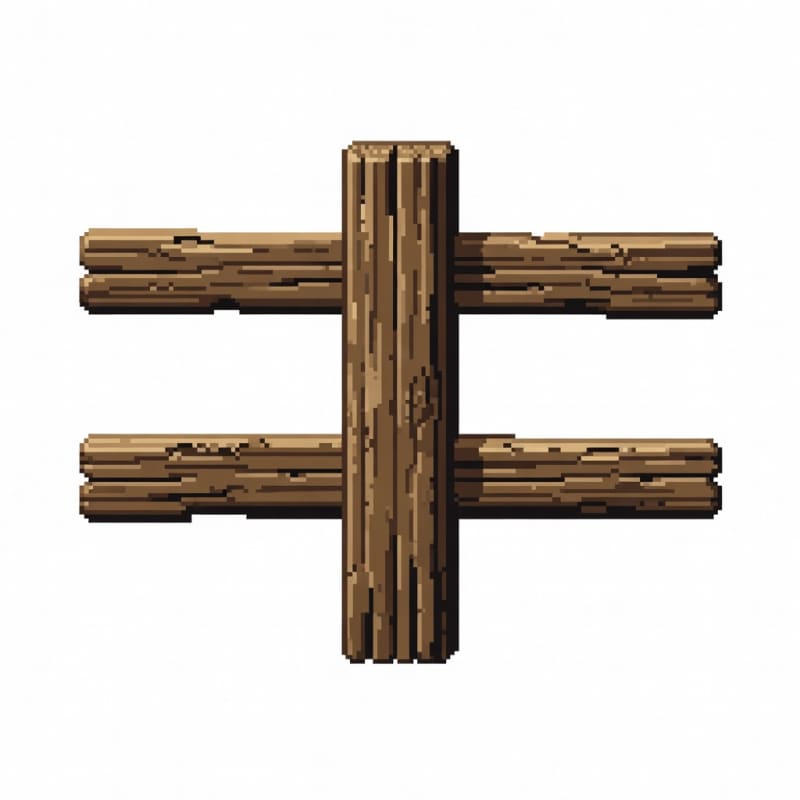 Pixel-Art Fence Solo