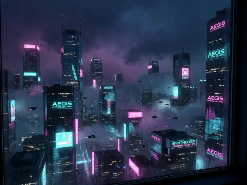 Cyberpunk Window View