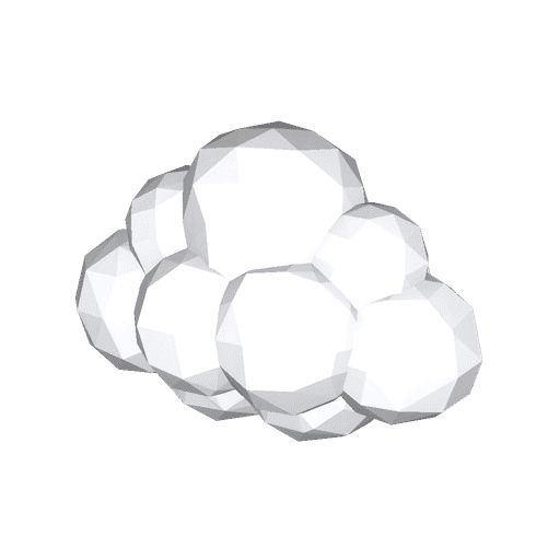 Cartoon Low-Poly Cloud