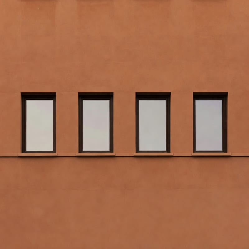 Building Facade with Windows