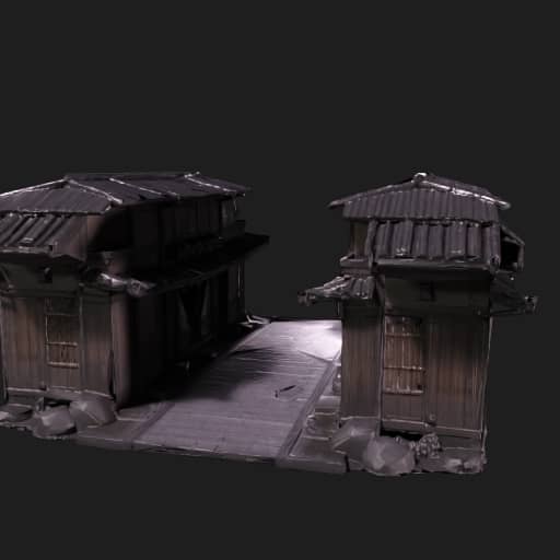 Kyoto Night Streetscape 3D