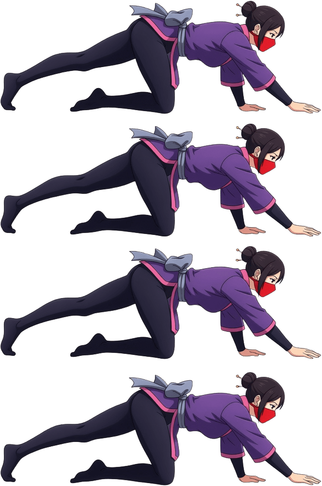 Kunoichi Mount Crawl Frames B (1 / 4)